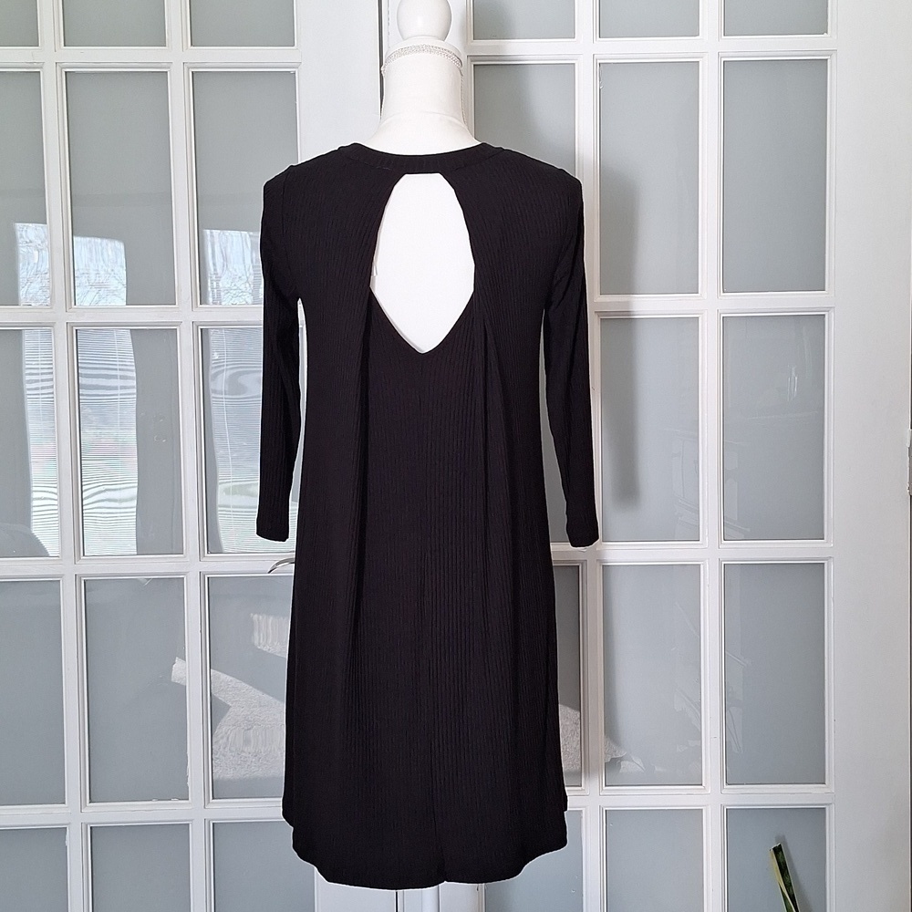 NWT Lush Leah Black Shift Dress - Size XS - Picture 4 of 12